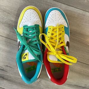 Nike free 99 low top dunks, multicolored size 8 men’s